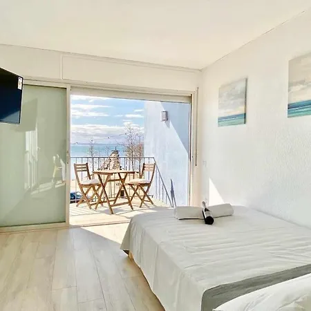 Estudio Frente Al Mar En Roses Con Terraza Exterior foto